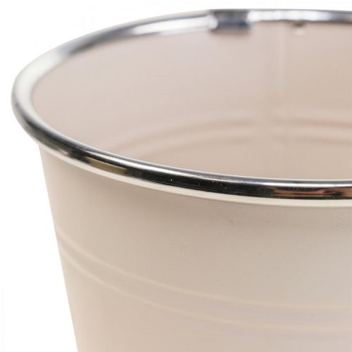 Floristik24 Planter flowerpot metal cachepot Ø13.5cm H12.5cm 2pcs