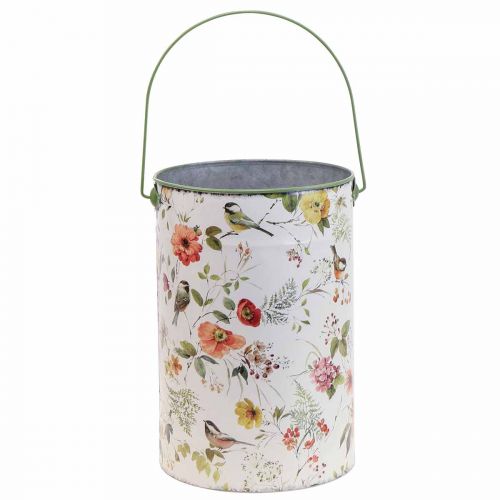 Product Plant pot vintage decorative metal bucket Ø18/15/12cm set of 3