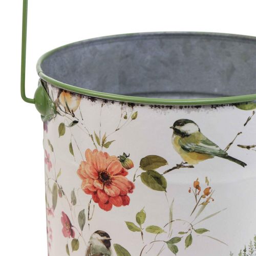 Product Plant pot vintage decorative metal bucket Ø18/15/12cm set of 3