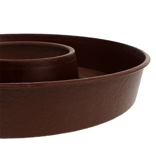 Floristik24 Plant ring “Rondino” brown Ø35cm 1 piece