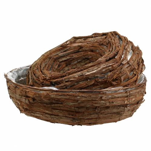 Floristik24 Plant ring bark natural plant bowl Ø50/43cm set of 2