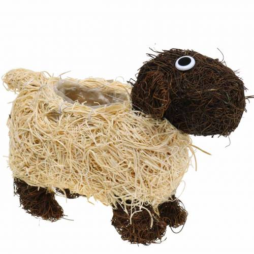 Product Plant Pot Sheep Vine Brown Bleached 35×14cm H26cm