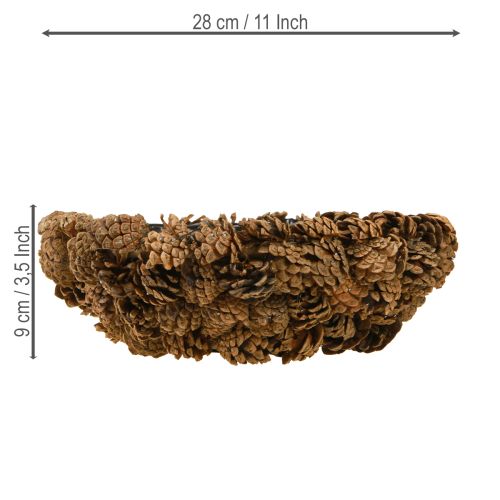 Floristik24 Plant bowl real cones cone bowl natural Ø28cm H9cm