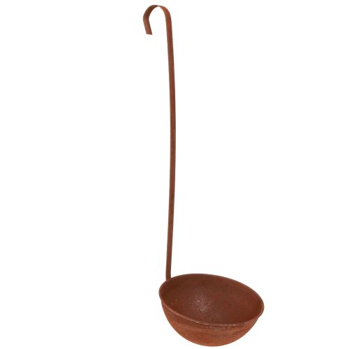 Floristik24 Plant Bowl Hanging Kitchen Decoration Trowel Rust Ø16.5cm 2pcs