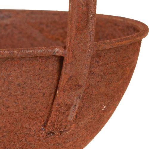 Floristik24 Plant Bowl Hanging Kitchen Decoration Trowel Rust Ø16.5cm 2pcs