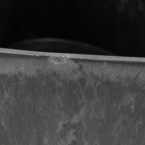 Product Plant bowl heart decorative plastic bowl anthracite 13×16×6.5cm