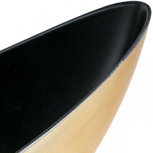 Floristik24 Plant bowl oval decorative bowl jardiniere gold 39×12×13cm