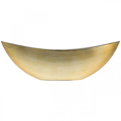 Floristik24 Plant bowl oval decorative bowl jardiniere gold 39×12×13cm