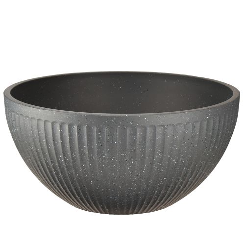 Plant bowl plastic anthracite Ø35cm H16.5cm