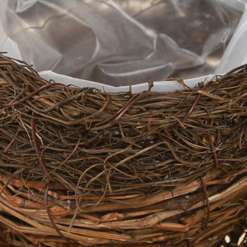 Product Plant Bowl Cup Straw Vines Natural Brown Ø20cm 2pcs