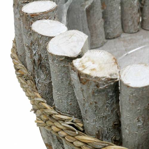 Floristik24 Planter bowl made of branches Ø33cm H13cm