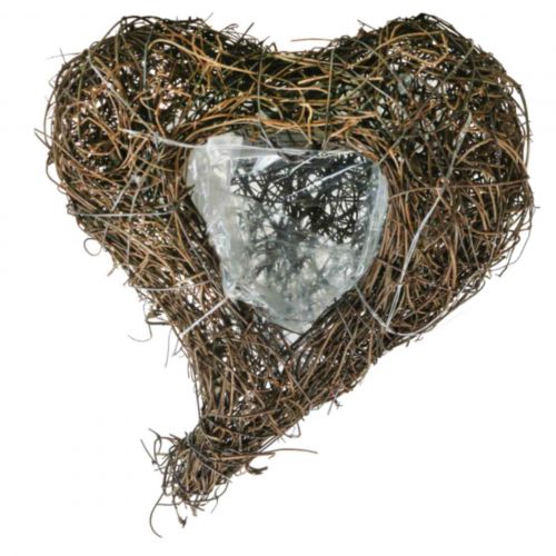 Floristik24 Plant bowl heart cemetery, vine heart for planting 15cm