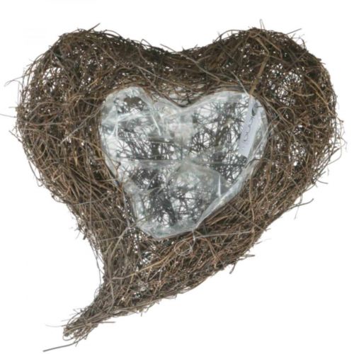 Floristik24 Plant bowl heart cemetery, vine heart for planting 26cm