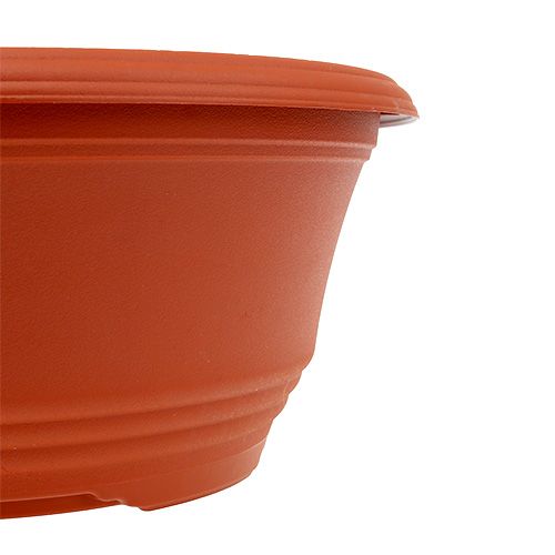Plastic plant bowl Ø20cm terracotta, 1pc