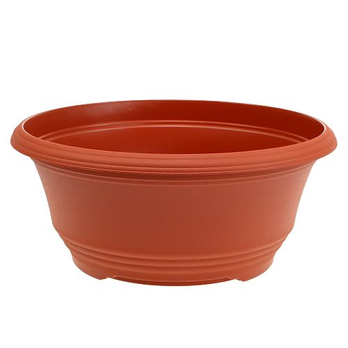 Floristik24 Plant bowl made of plastic Ø27cm terracotta, 1 piece
