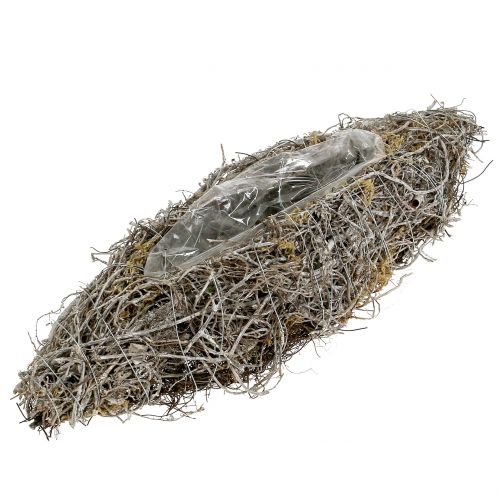 Floristik24 Planting ship made of vine white washed 40cm x 13cm