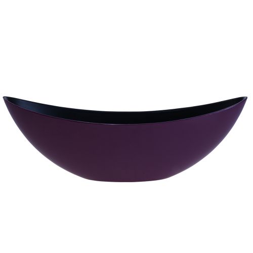 Floristik24 Plant boat decorative bowl purple 38.5cm×12.5cm×13cm