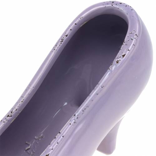 Floristik24 Planter women&#39;s shoe ceramic lilac 20 × 6cm H12cm