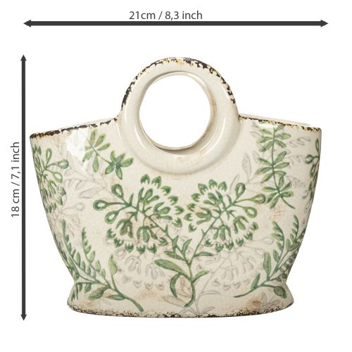 Product Ceramic planting bag for living area and balcony 21cm