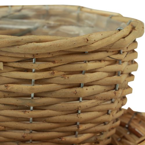 Floristik24 Plant pot decorative cup willow plant basket natural green Ø23cm