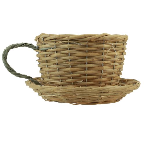Product Cup basket for planting willow natural gray Ø29cm
