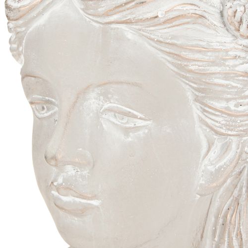 Product Plant pot sculpture woman cast stone antique look 21×17.5×33.5cm