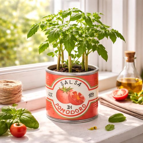 Product Decorative ceramic plant pots with tomato design for stylish home accents, 14cm, set of 3