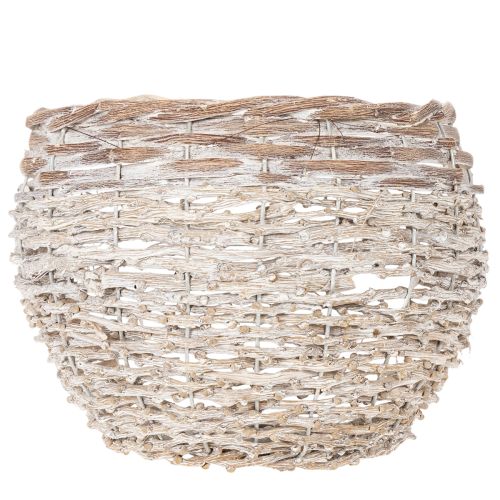 ProductName  
Round Handwoven Basket with Inner Lining – White – 23cm  

ProductDescription  
<div>  
<h2>White Handwoven Basket for Home Decoration and Planting</h2>  
 
<p>This round white handwoven basket is an excellent choice for adding a natural tou | Floristik24.co.uk