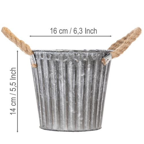 Metal plant pot, decorative