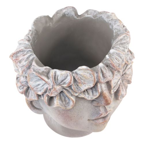 Product Plant pot face planter bust concrete look H14cm