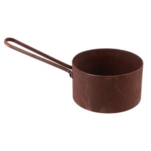 Product Plant pot metal planter rust pan decoration Ø20cm H11cm