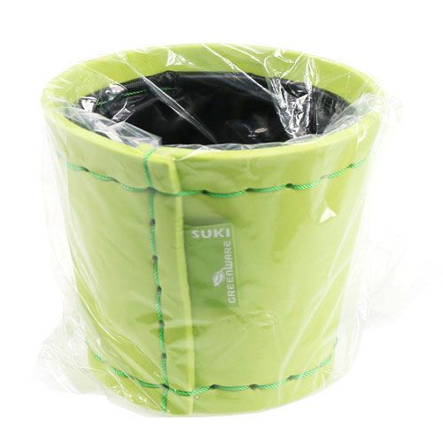 Floristik24 Plant pot light green Ø12cm H10cm, 1p