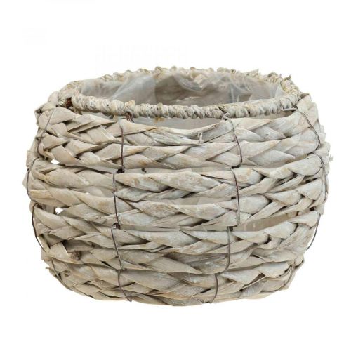 Floristik24 Plant basket flower pot rustic white washed Ø17cm H11cm