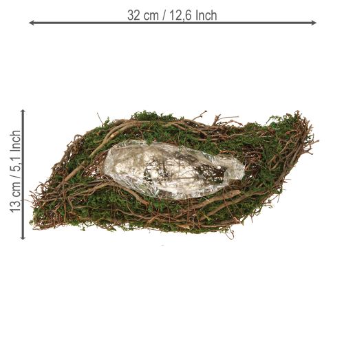 Product Plant Wave Vines Small Plant Bowl with Moss 31×15×7cm