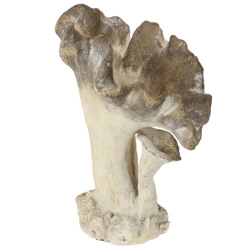 Mushroom decoration cast stone figure garden decoration gray 18×16×25cm