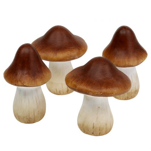 Floristik24 Mushroom mix of clay-ceramic brown 9cm 8pcs