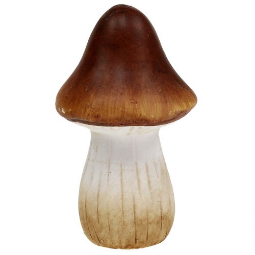 Floristik24 Mushroom mix of clay-ceramic brown 9cm 8pcs