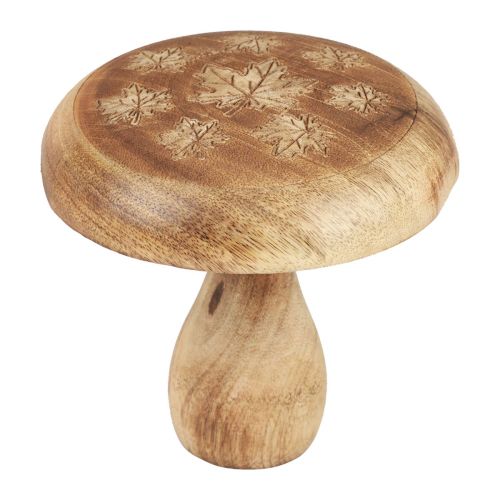 Floristik24 Wooden mushroom decoration mushroom wood decoration natural autumn decoration Ø15cm H14.5cm