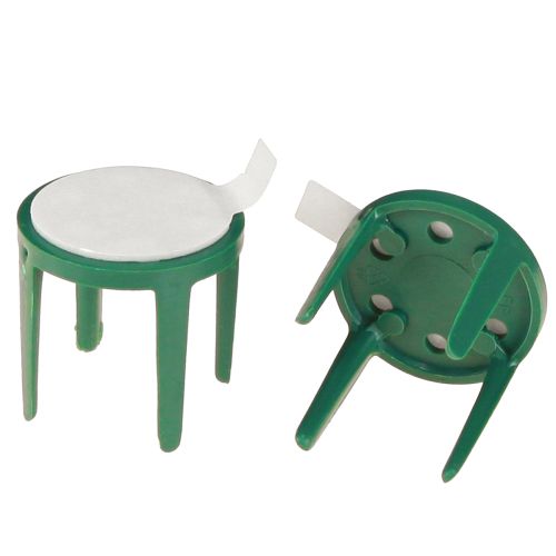 Pinholder with adhesive pad floral foam holder green Ø3cm 50 pcs