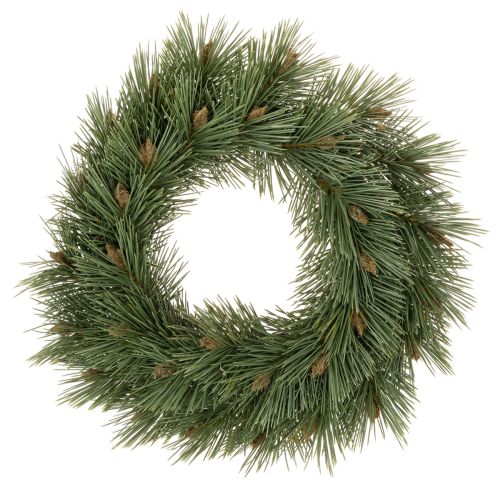 40cm Artificial Pine Wreath with Small Cones