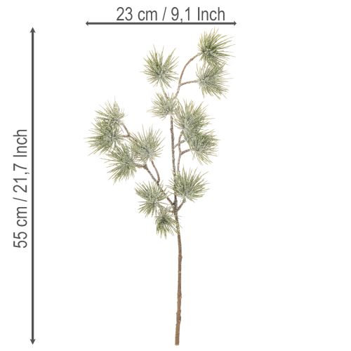 Artificial Pine Branch Set of 3 for Winter Decoration 55cm Green

```html
<h2>Artificial Pine Branch for Winter and Christmas Decoration</h2>

<p>The artificial pine branch set is a versatile addition to your seasonal home decorations. Each branch is 55 c | Floristik24.co.uk