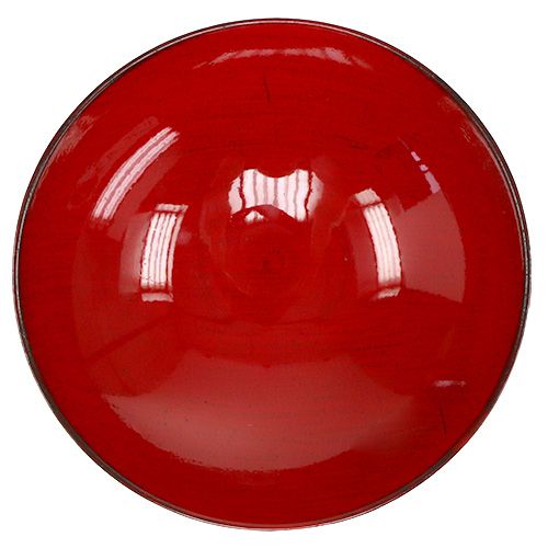 Floristik24 Decorative bowl round red Ø22cm H6.5cm