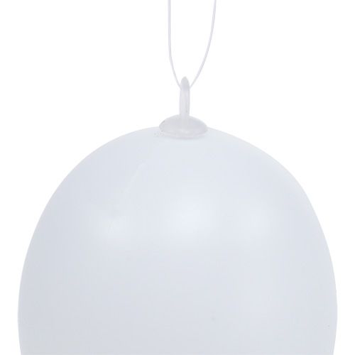 Floristik24 Plastic egg to hang 6cm white 12pcs