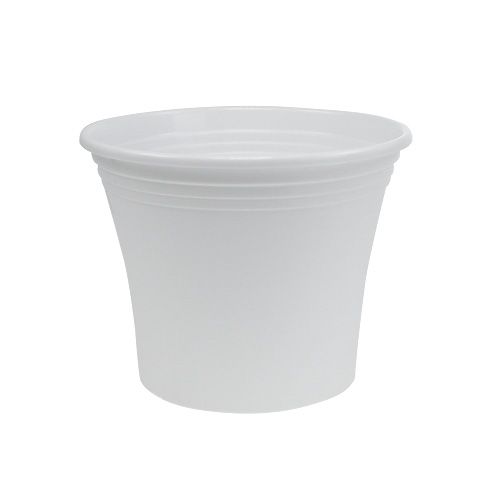 Floristik24 Plastic pot “Irys” white Ø17cm H14cm, 1pc