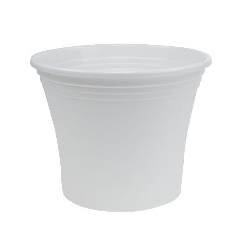 Plastic pot “Irys” white Ø19cm H16cm 1 pc