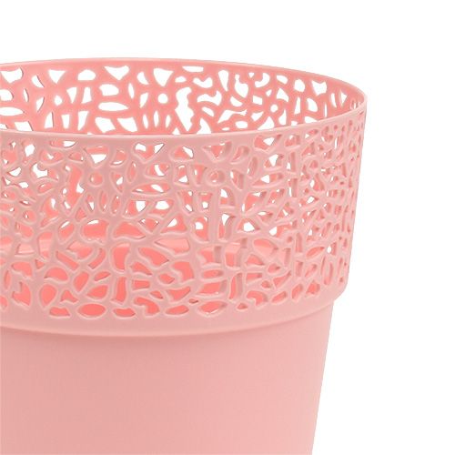 Floristik24 Plastic Planter Pink Ø14.5cm H15.5cm 1 pc