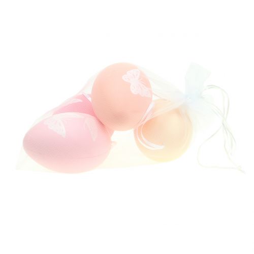 Floristik24 Easter eggs to hang pastel colors 12cm 4pcs