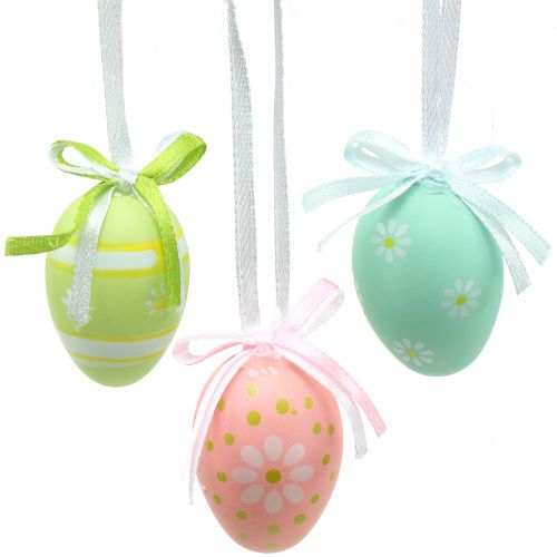 Floristik24 Easter eggs to hang colored 4cm 12pcs