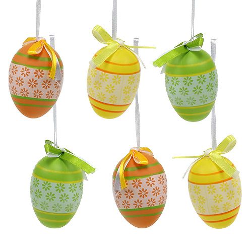 Plastic eggs 4cm colored 36pcs