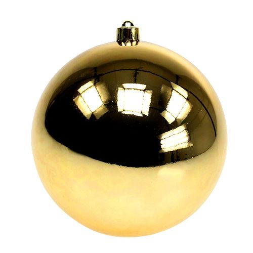 Floristik24 Plastic ball gold small Ø14cm 1pc